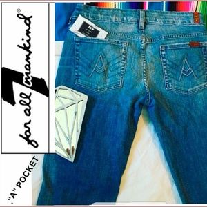7 FOR ALL MANKIND A POCKET BOOT CUT Jeans 28